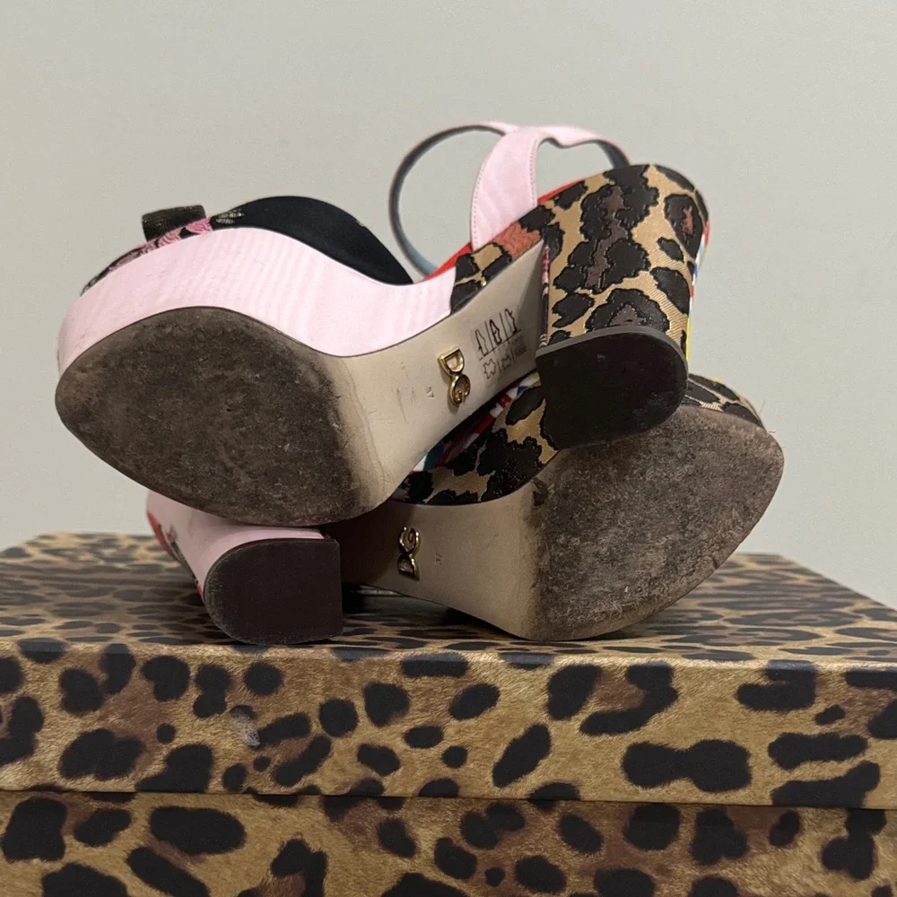 Dolce & Gabbana Multicolor Floral Heels - Picture 6 of 9